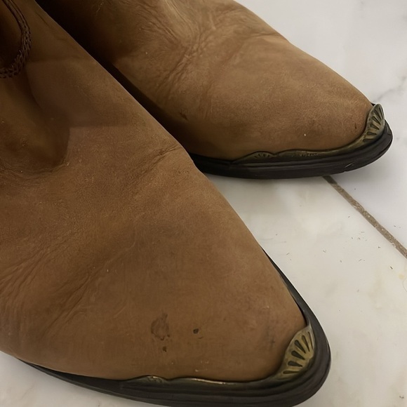Code West tan leather country western or cowboy boot size 7 great condition - Picture 8 of 14